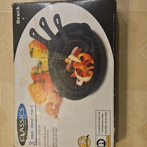 Cast Iron Skillet 3-piece Set